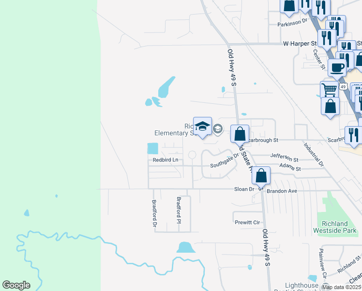 map of restaurants, bars, coffee shops, grocery stores, and more near 298 Oriole Avenue in Richland