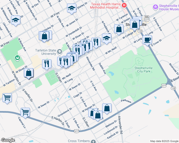 1140 West Long Street, Stephenville TX Walk Score