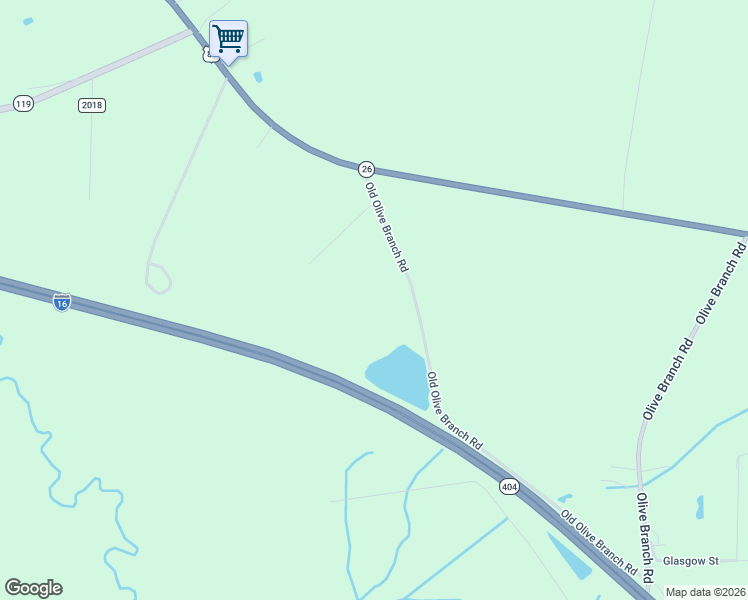 map of restaurants, bars, coffee shops, grocery stores, and more near 1060 Old Olive Branch Road in Ellabell