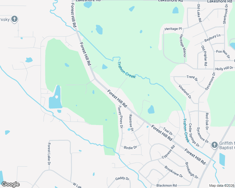 map of restaurants, bars, coffee shops, grocery stores, and more near 5020 Forest Hill Road in Byram