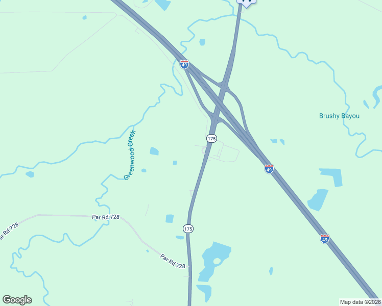map of restaurants, bars, coffee shops, grocery stores, and more near 6822 Louisiana 175 in Frierson