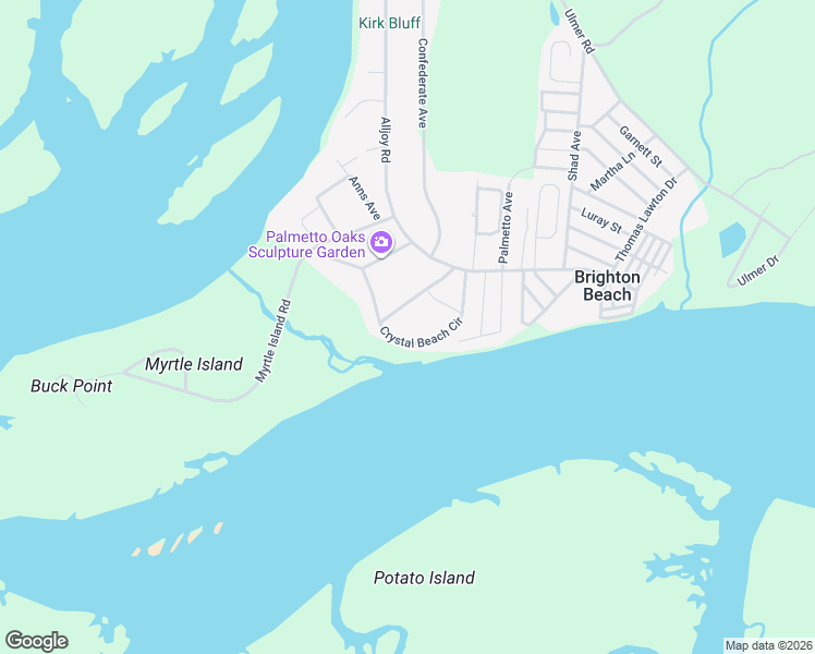 map of restaurants, bars, coffee shops, grocery stores, and more near 21 Crystal Beach Lane in Bluffton