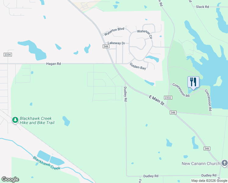map of restaurants, bars, coffee shops, grocery stores, and more near 12562 County Road 2134 in Whitehouse