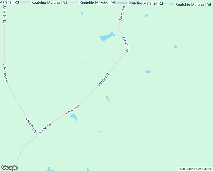 map of restaurants, bars, coffee shops, grocery stores, and more near 15115-15239 Par Road 107 in Keithville