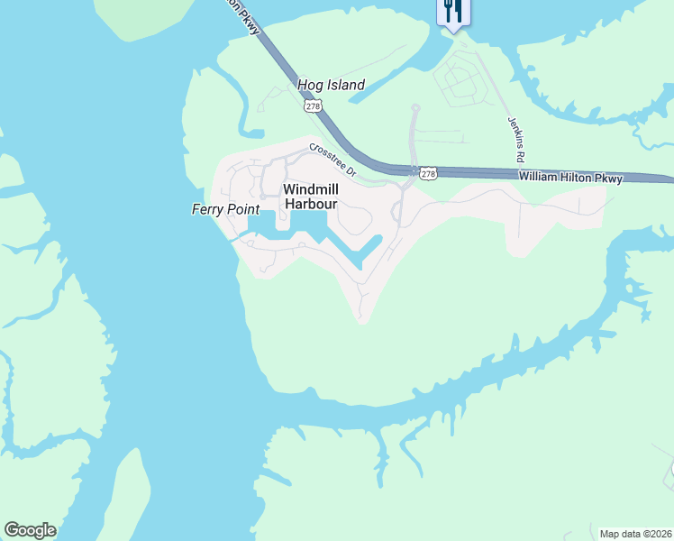 map of restaurants, bars, coffee shops, grocery stores, and more near 89 Harbour Passage in Hilton Head Island