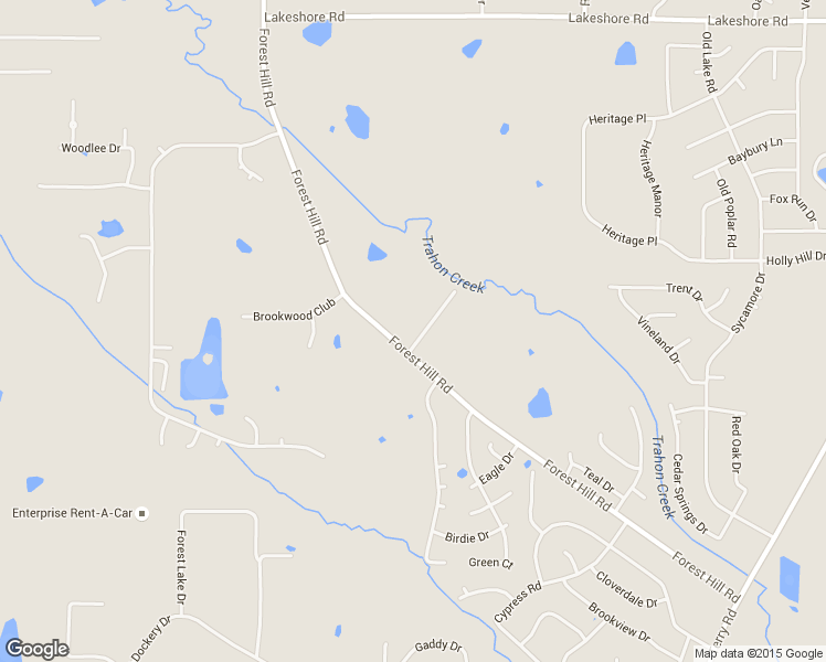 map of restaurants, bars, coffee shops, grocery stores, and more near 5020 Forest Hill Rd in Byram