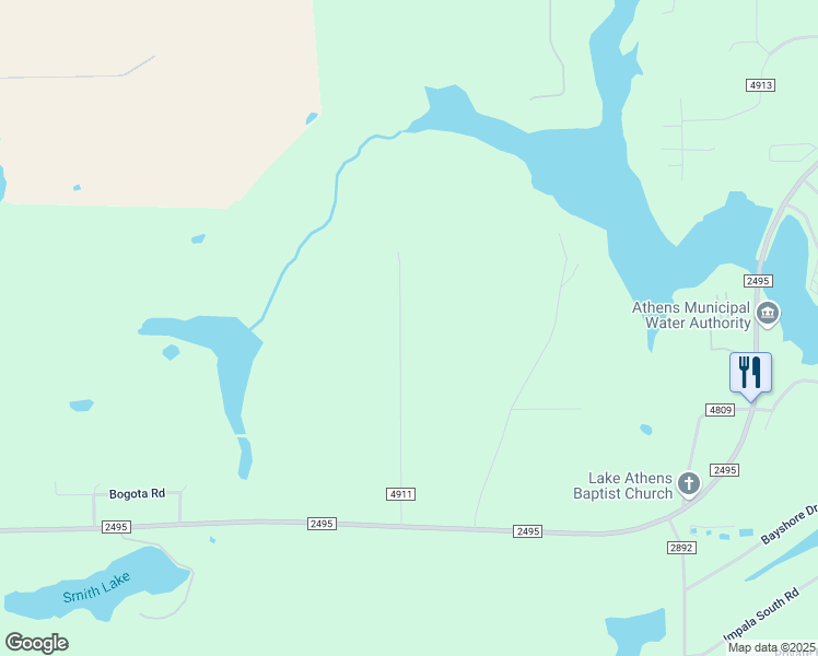 map of restaurants, bars, coffee shops, grocery stores, and more near 2880 Deer Run Road in Athens
