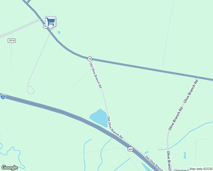 map of restaurants, bars, coffee shops, grocery stores, and more near 1060 Old Olive Branch Road in Ellabell