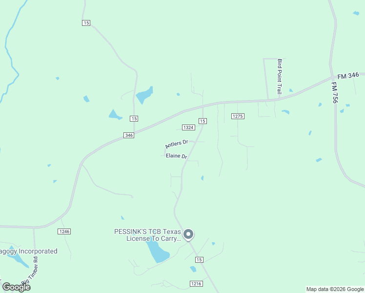 map of restaurants, bars, coffee shops, grocery stores, and more near 5151 Antlers Drive in Tyler