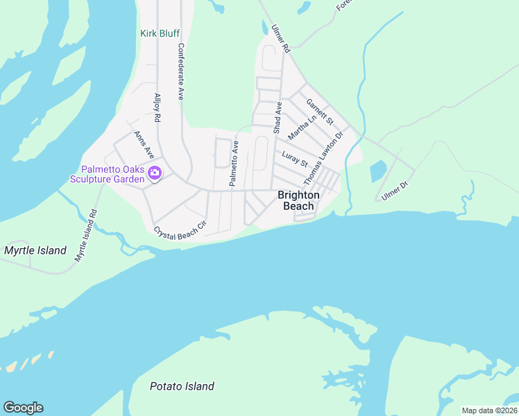 map of restaurants, bars, coffee shops, grocery stores, and more near 1 1st Street in Bluffton
