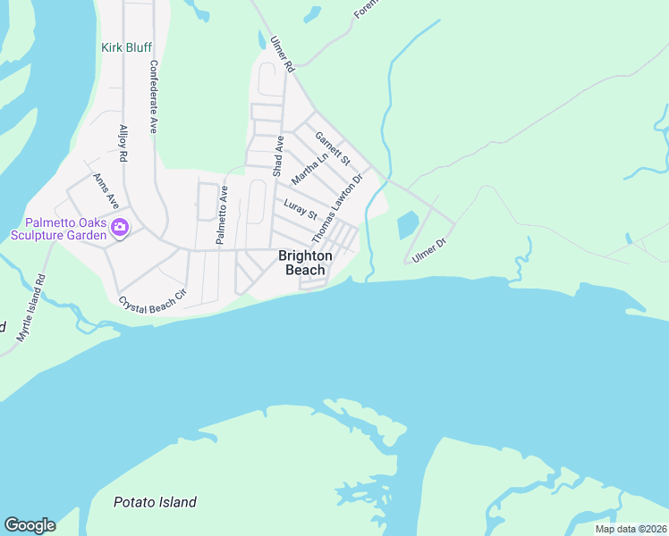 map of restaurants, bars, coffee shops, grocery stores, and more near 2 Mullet Street in Bluffton