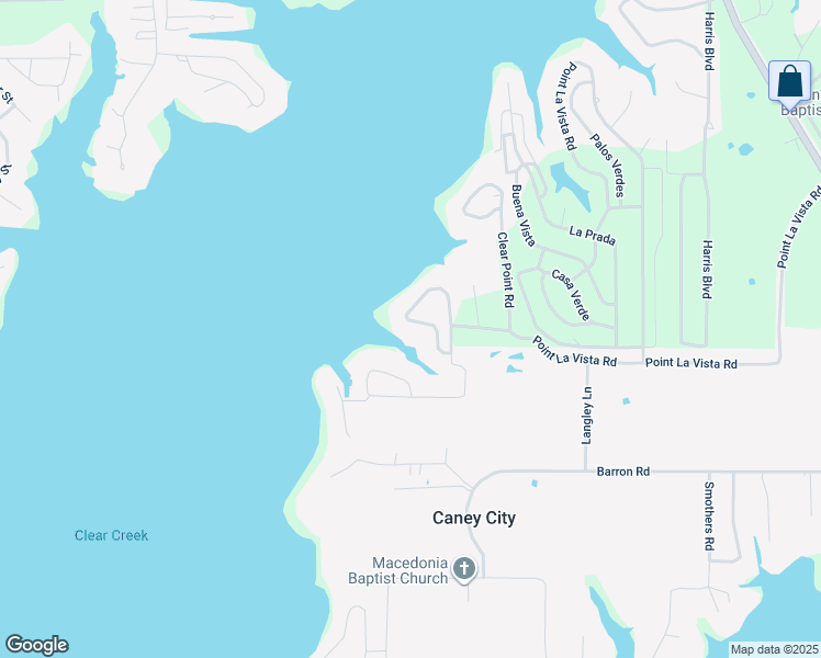 map of restaurants, bars, coffee shops, grocery stores, and more near 5064 Beach View Drive in Malakoff