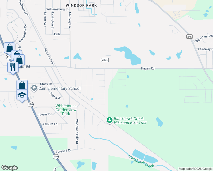 map of restaurants, bars, coffee shops, grocery stores, and more near 900 Christopher Street in Whitehouse