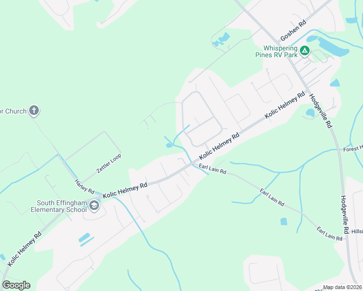 map of restaurants, bars, coffee shops, grocery stores, and more near 166 Kensington Circle in Guyton