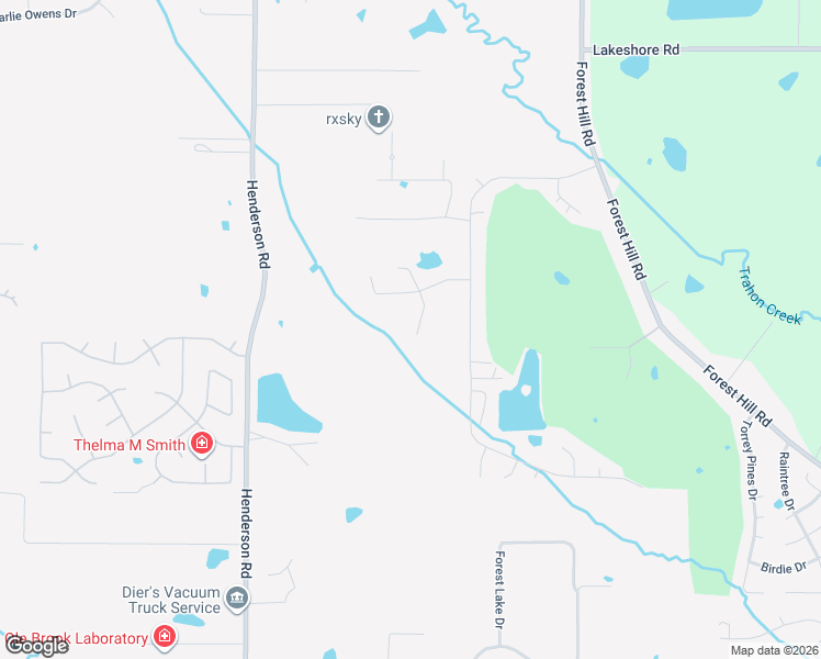 map of restaurants, bars, coffee shops, grocery stores, and more near 705 Meadow View Cove in Byram