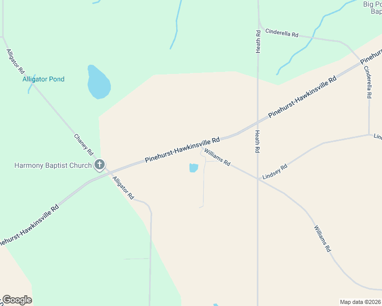 map of restaurants, bars, coffee shops, grocery stores, and more near 6380 Pinehurst-Hawkinsville Road in Unadilla