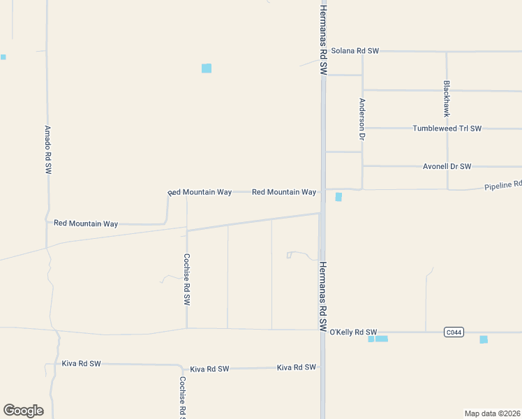 map of restaurants, bars, coffee shops, grocery stores, and more near Pipeline Road in Deming
