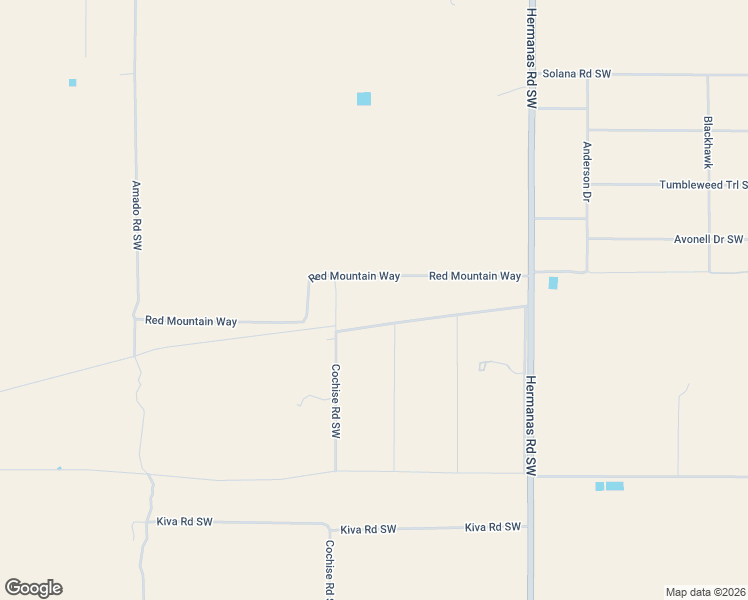 map of restaurants, bars, coffee shops, grocery stores, and more near Red Mountain Way in Deming