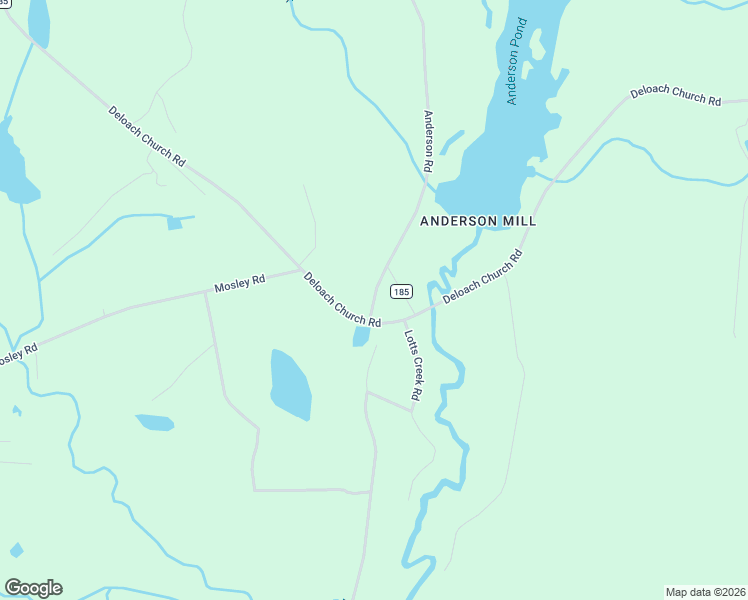 map of restaurants, bars, coffee shops, grocery stores, and more near 308 Anderson Road in Statesboro