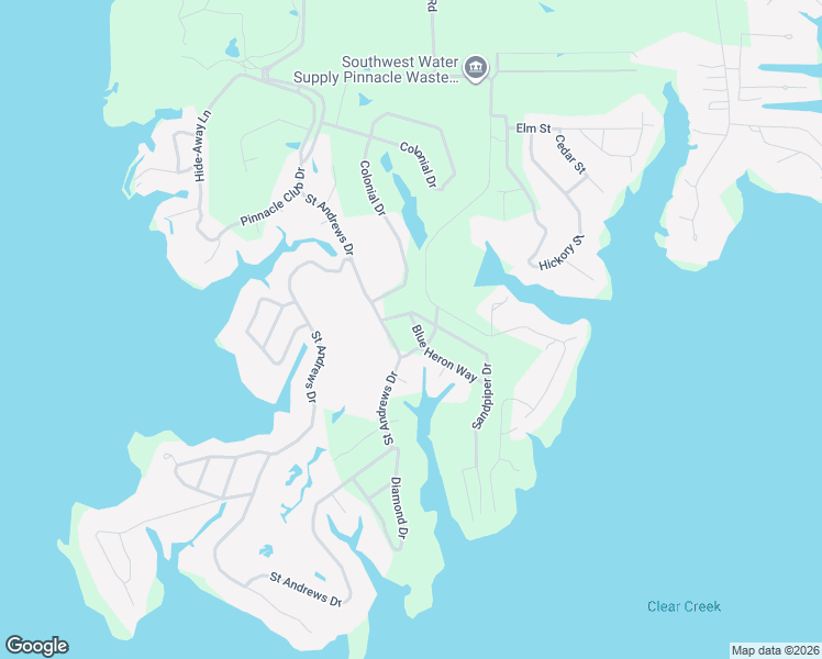 map of restaurants, bars, coffee shops, grocery stores, and more near 104 Saint Andrews Drive in Mabank