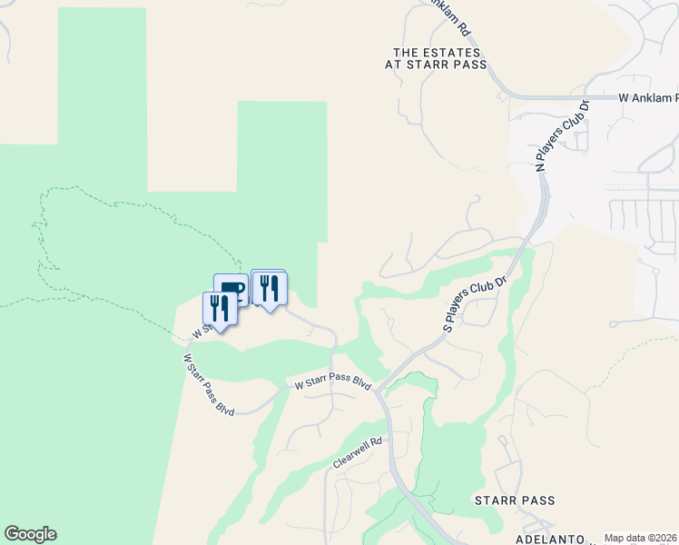 map of restaurants, bars, coffee shops, grocery stores, and more near 3653 West Foxes Meadow Drive in Tucson
