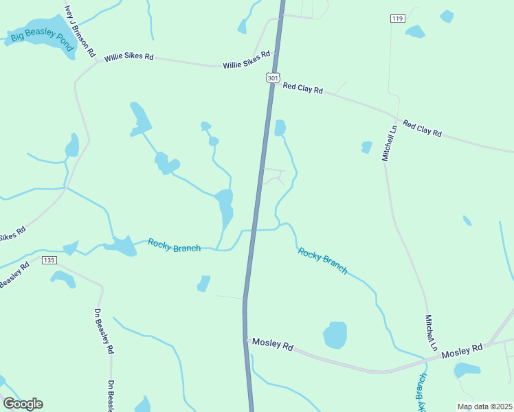 map of restaurants, bars, coffee shops, grocery stores, and more near Highway 73 in Claxton