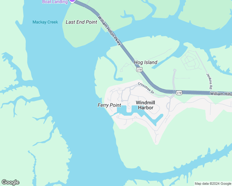 map of restaurants, bars, coffee shops, grocery stores, and more near 55 Spindle Lane in Hilton Head Island