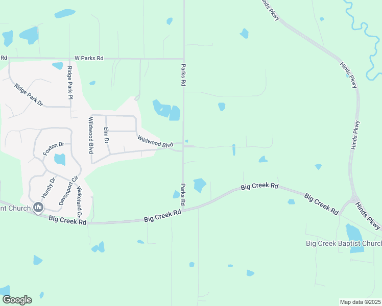 map of restaurants, bars, coffee shops, grocery stores, and more near 1100 Parks Boulevard in Jackson
