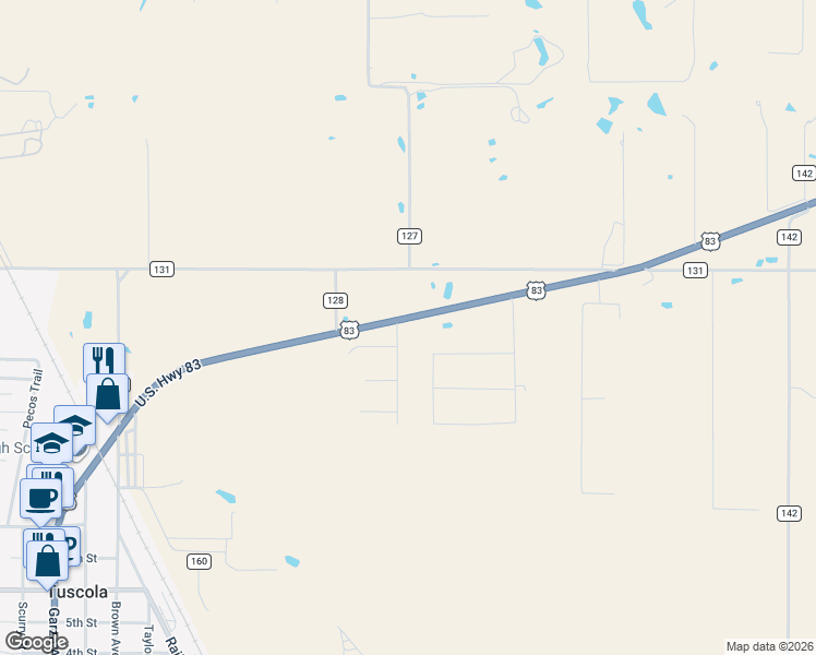 map of restaurants, bars, coffee shops, grocery stores, and more near 4234 U.S. 83 in Tuscola
