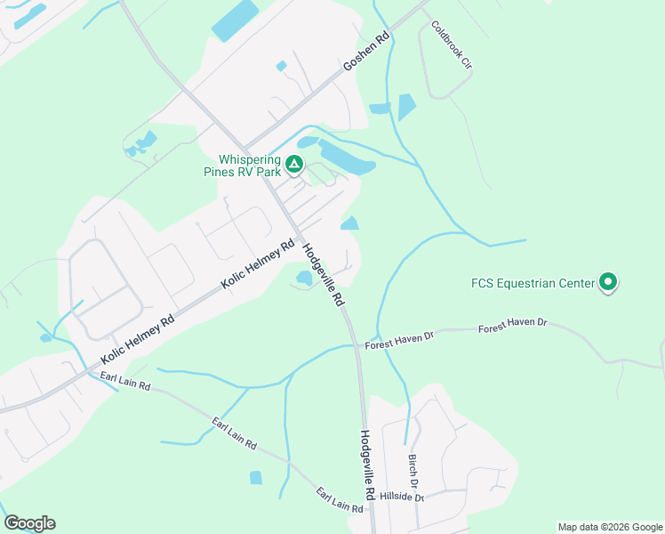 map of restaurants, bars, coffee shops, grocery stores, and more near 1835 Hodgeville Road in Rincon