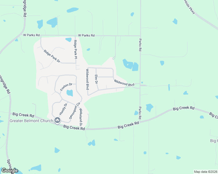 map of restaurants, bars, coffee shops, grocery stores, and more near 125 Wildwood Boulevard in Jackson