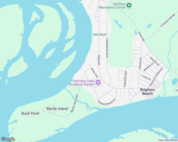 map of restaurants, bars, coffee shops, grocery stores, and more near 5 Nanny Cove Road in Bluffton