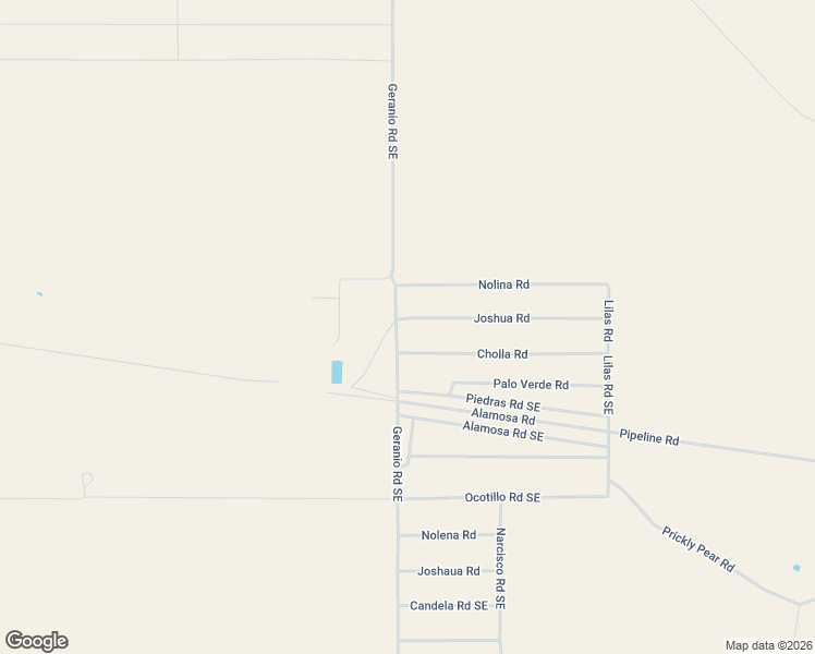 map of restaurants, bars, coffee shops, grocery stores, and more near Cholla Road in Deming