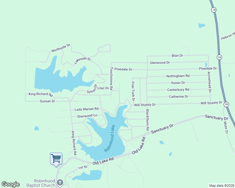 map of restaurants, bars, coffee shops, grocery stores, and more near 119 Touchstone Road in Brandon