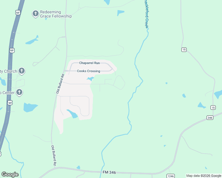 map of restaurants, bars, coffee shops, grocery stores, and more near 1590 Cooks Crossing in Tyler