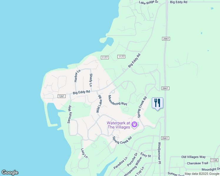 map of restaurants, bars, coffee shops, grocery stores, and more near 17965 Windsong Lane in Flint
