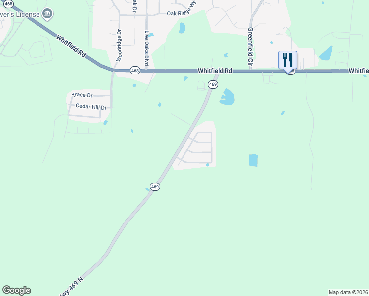 map of restaurants, bars, coffee shops, grocery stores, and more near 192 Cedar Spring Circle in Pearl