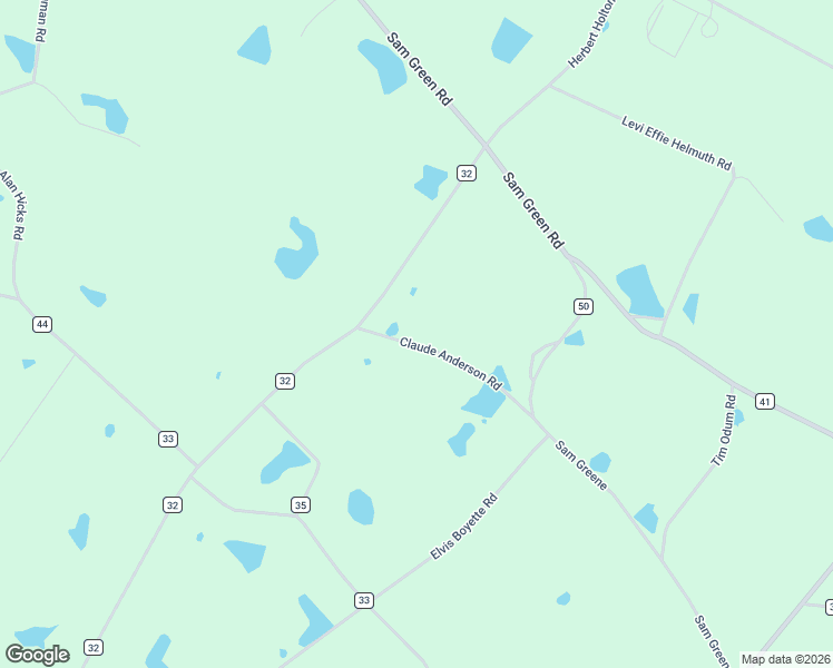 map of restaurants, bars, coffee shops, grocery stores, and more near 133 Claude Anderson Road in Claxton