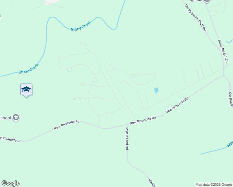 map of restaurants, bars, coffee shops, grocery stores, and more near 48 Hartwell Road in Bluffton