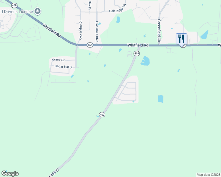 map of restaurants, bars, coffee shops, grocery stores, and more near 192 Cedar Spring Circle in Pearl