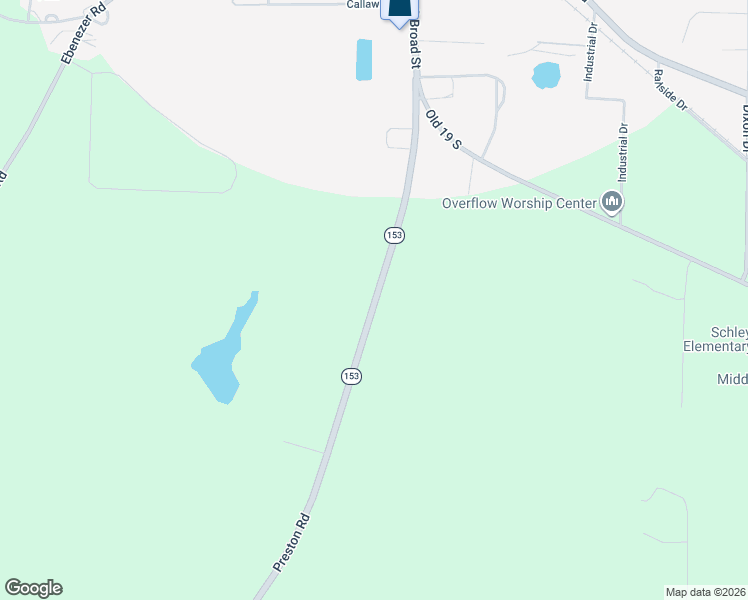 map of restaurants, bars, coffee shops, grocery stores, and more near 591 Preston Road in Ellaville