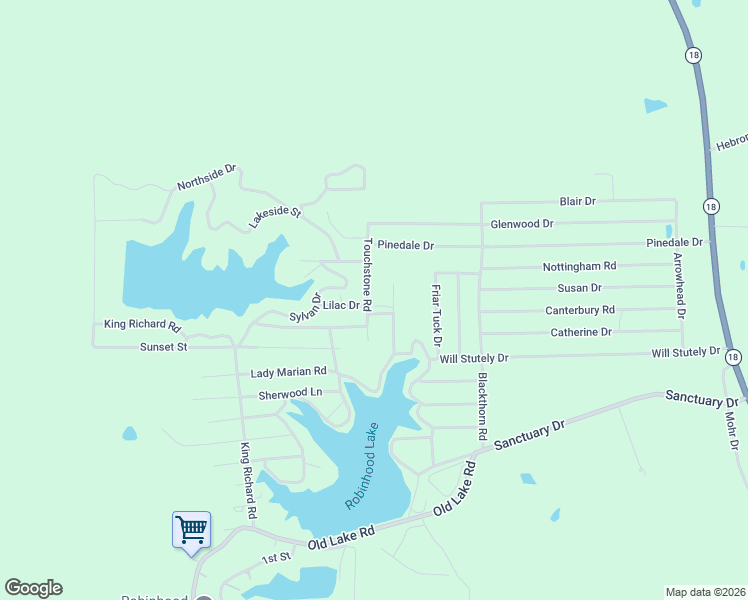 map of restaurants, bars, coffee shops, grocery stores, and more near 119 Touchstone Road in Brandon