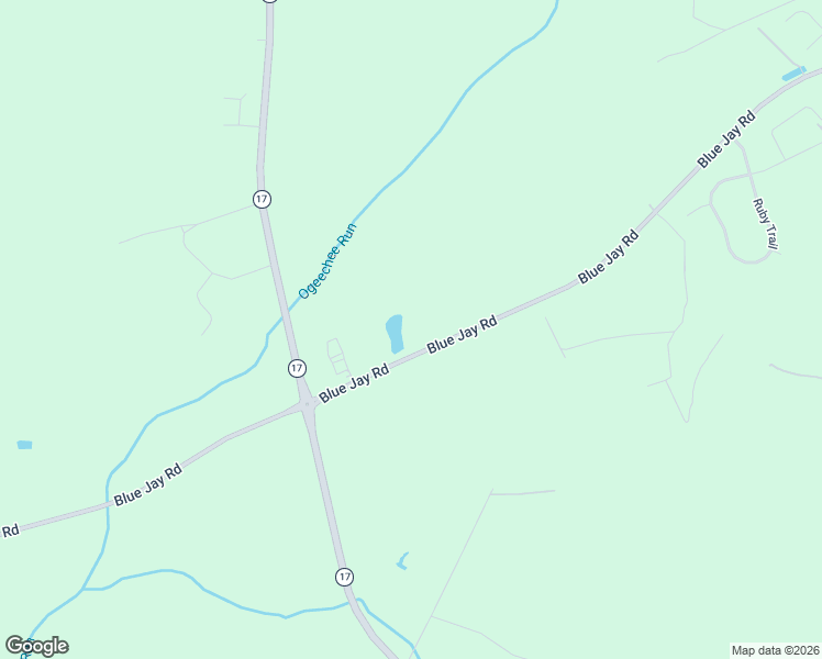 map of restaurants, bars, coffee shops, grocery stores, and more near 4414 Blue Jay Road in Guyton