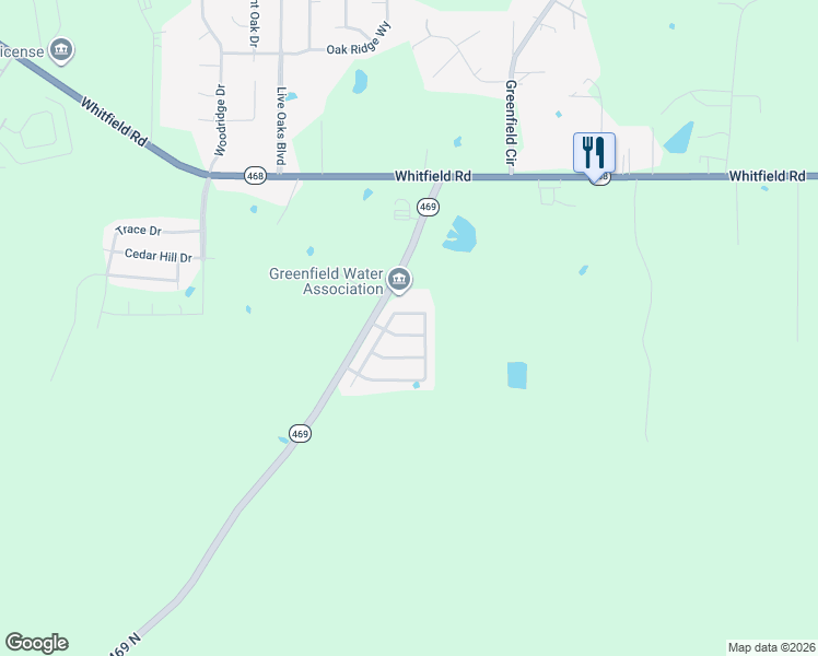 map of restaurants, bars, coffee shops, grocery stores, and more near 409 Cedar Trace in Pearl