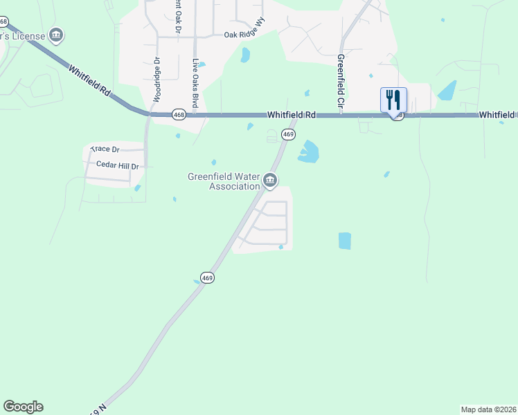 map of restaurants, bars, coffee shops, grocery stores, and more near 186 Cedar Spring Circle in Pearl