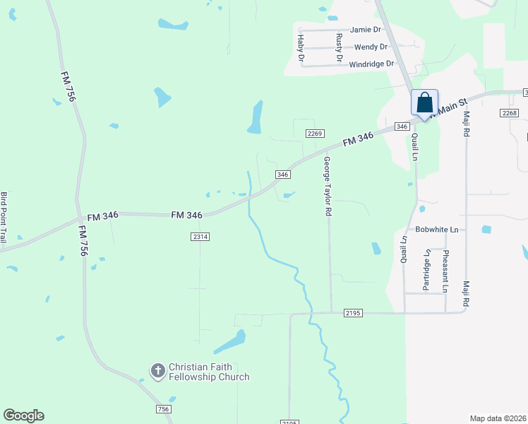 map of restaurants, bars, coffee shops, grocery stores, and more near 8738 Farm to Market 346 in Whitehouse