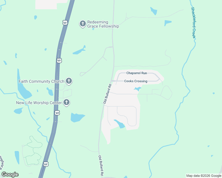 map of restaurants, bars, coffee shops, grocery stores, and more near 17792 County Road 122 in Tyler
