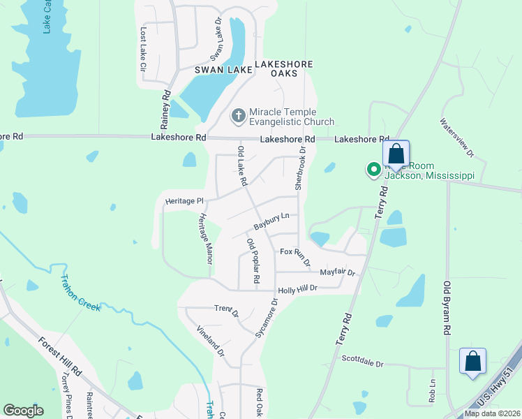 map of restaurants, bars, coffee shops, grocery stores, and more near 152 Fox Meadows Road in Jackson