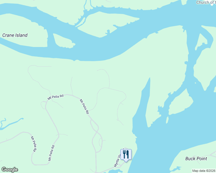 map of restaurants, bars, coffee shops, grocery stores, and more near 29 Greenleaf Road in Bluffton