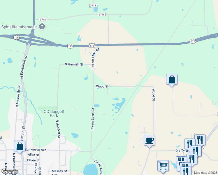 map of restaurants, bars, coffee shops, grocery stores, and more near 1110 Buster Street in Athens
